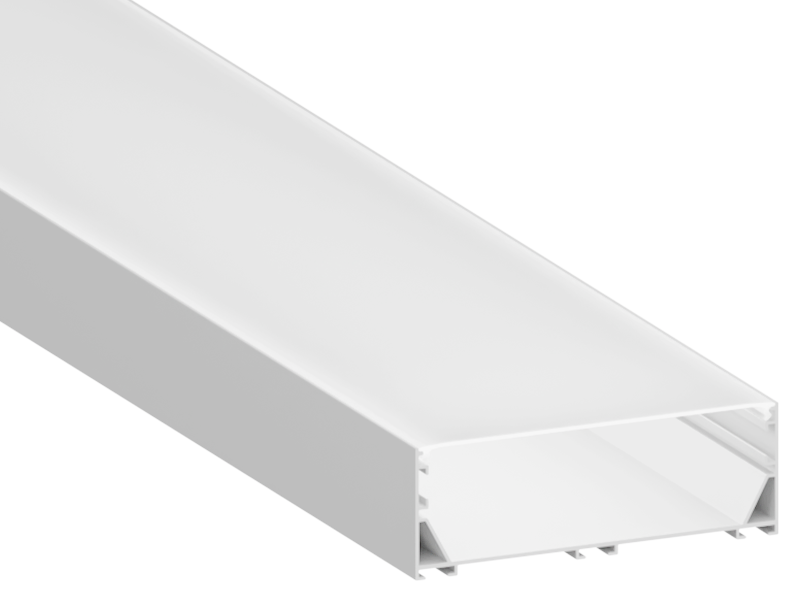 Профіль для світлодіодної стрічки алюмінієвий LEDUA АЛ-140 анодований накладний підвісний 2 м (10558)