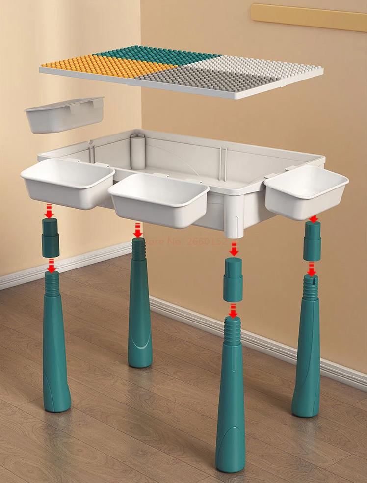 Столик ігровий з конструктором та стільчиком (VA-1430294534) - фото 3 Столик ігровий з конструктором та стільчиком (VA-1430294534) - фото 3