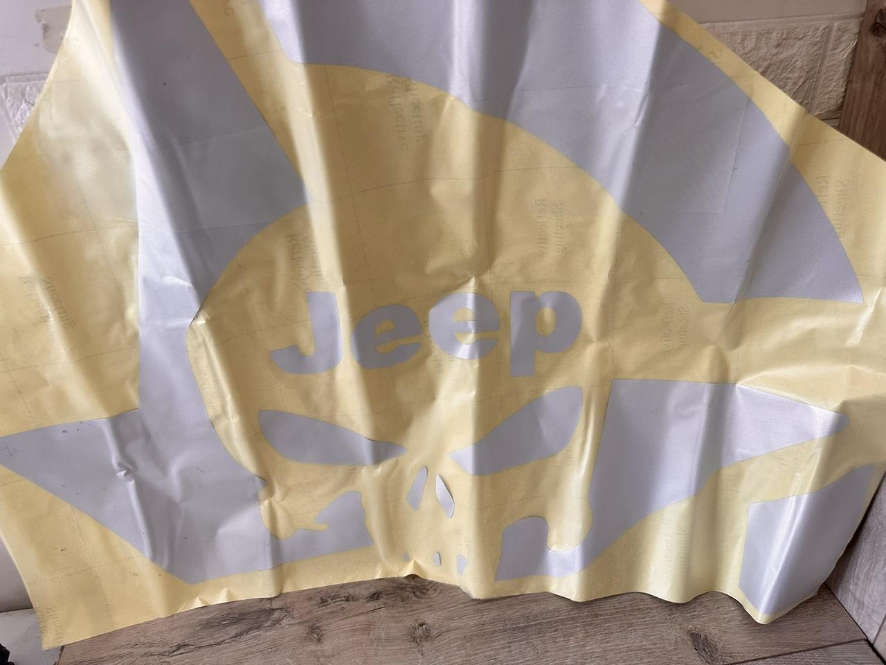 Наклейка виниловая на авто Jeep наклейки на кузов Серебристый (KG-9227) - фото 2