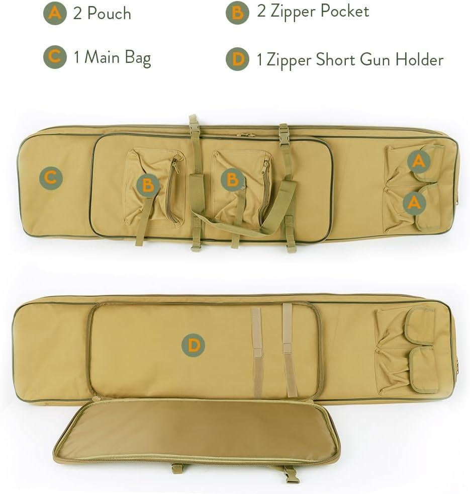 Сумка-чехол для оружия 120 см Койот (2498259926) - фото 2 Сумка-чехол для оружия 120 см Койот (2498259926) - фото 2