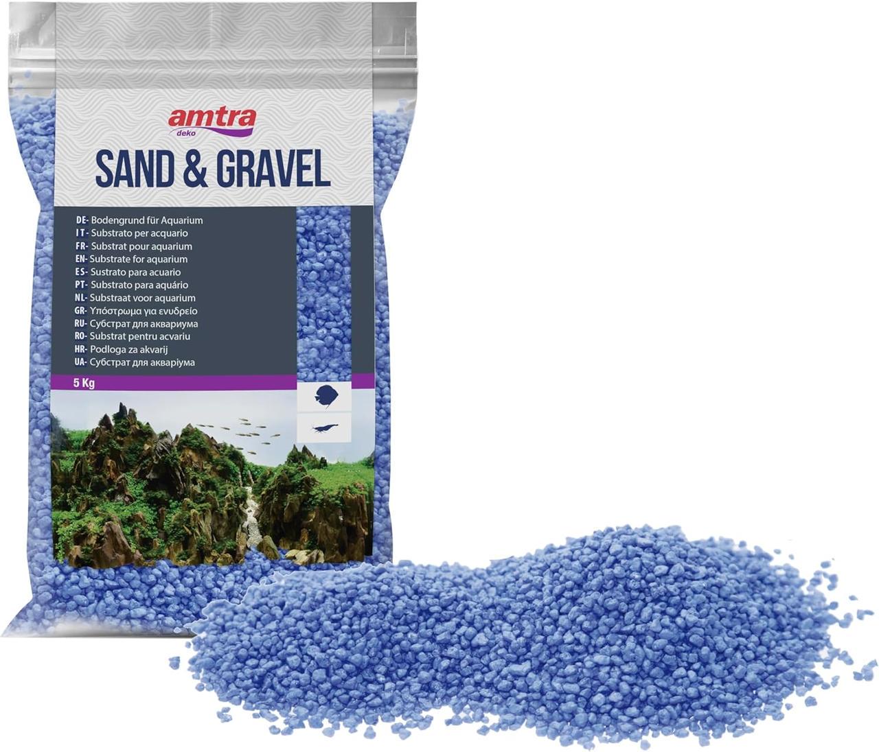 Грунт для аквариума Голубой Quartz Wave Ceramic 4 мм 5 кг Light Blue (1353811467)