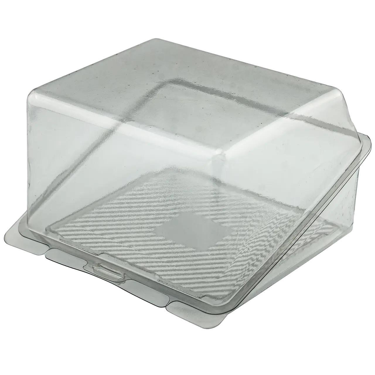 Контейнер для кондитерських виробів ПЕТ 135х135х90 мм 50 шт. Прозорий (DB-0020) - фото 2