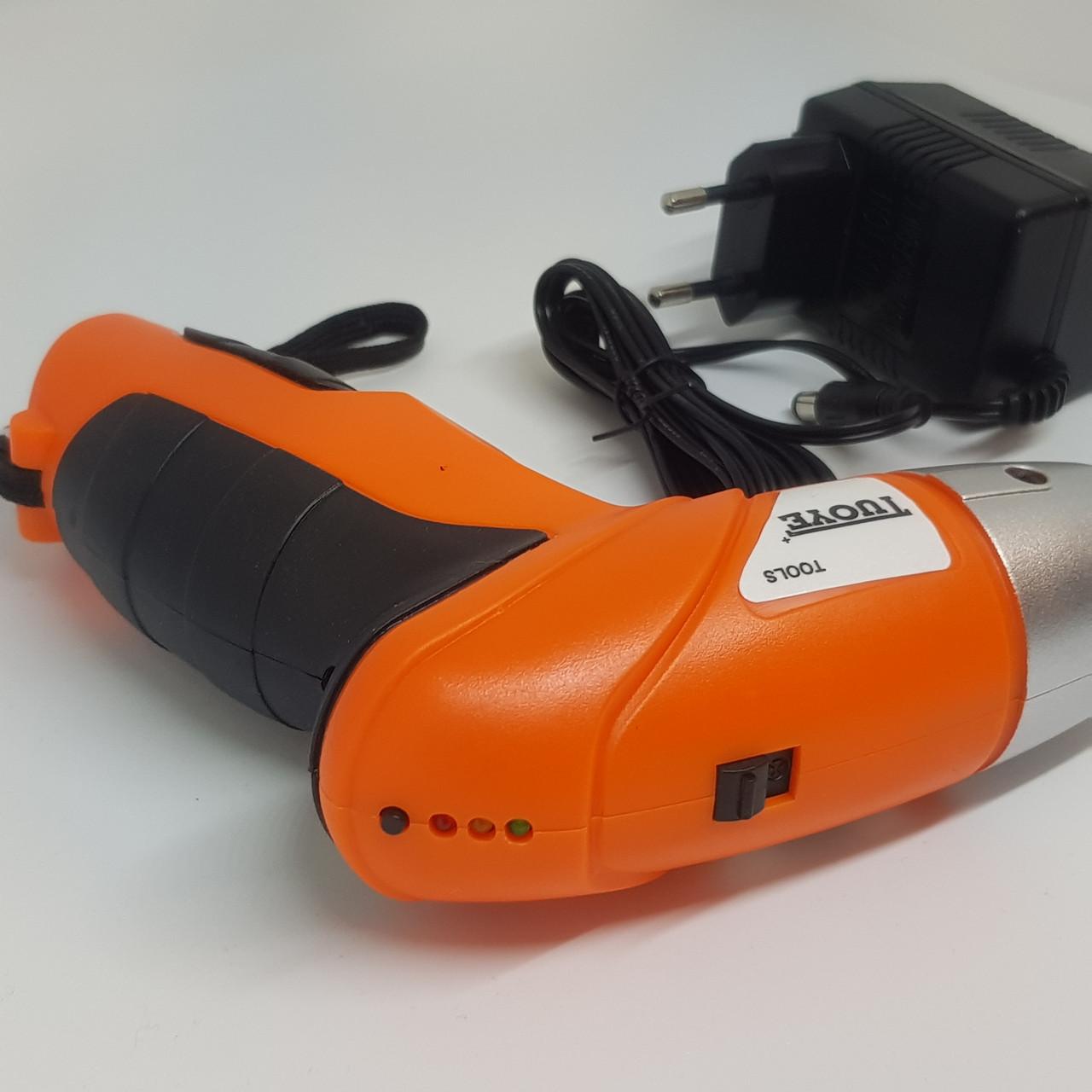 Акумуляторний шуруповерт компактна бездротова електрична викрутка TUOYE - фото 5 Акумуляторний шуруповерт компактна бездротова електрична викрутка TUOYE - фото 5