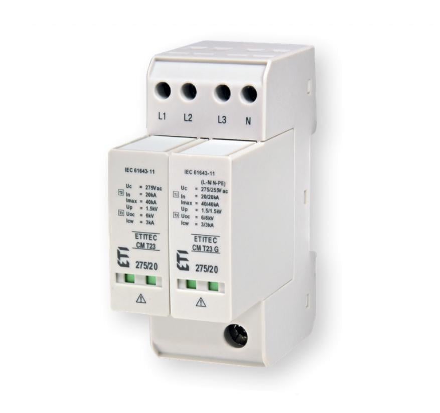 Ограничитель перенапряжения ETI ETITEC CM T23 4Р 40кА 275В (2440656)
