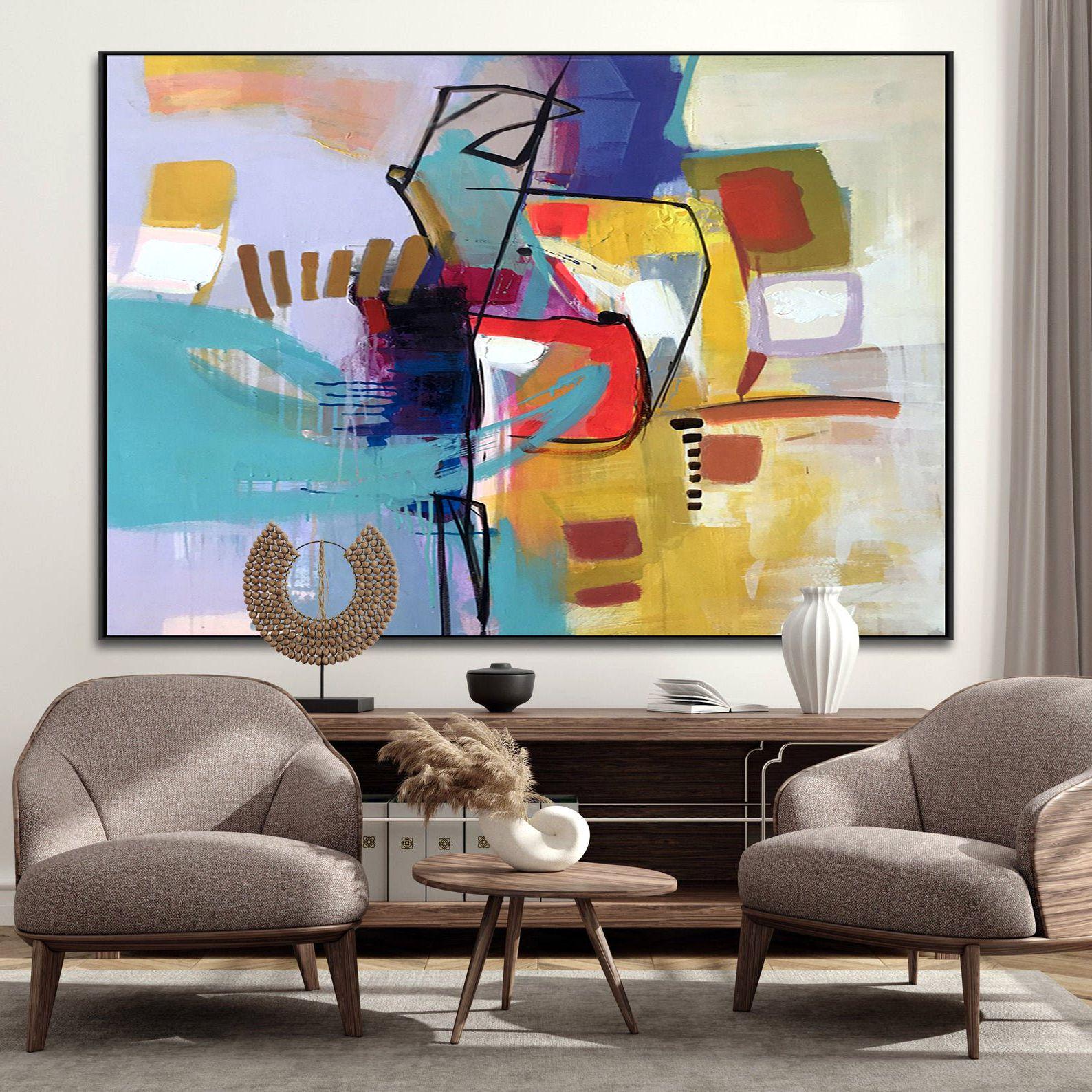 Картина на холсте ArtSale Абстракция 60х70 см abst0266