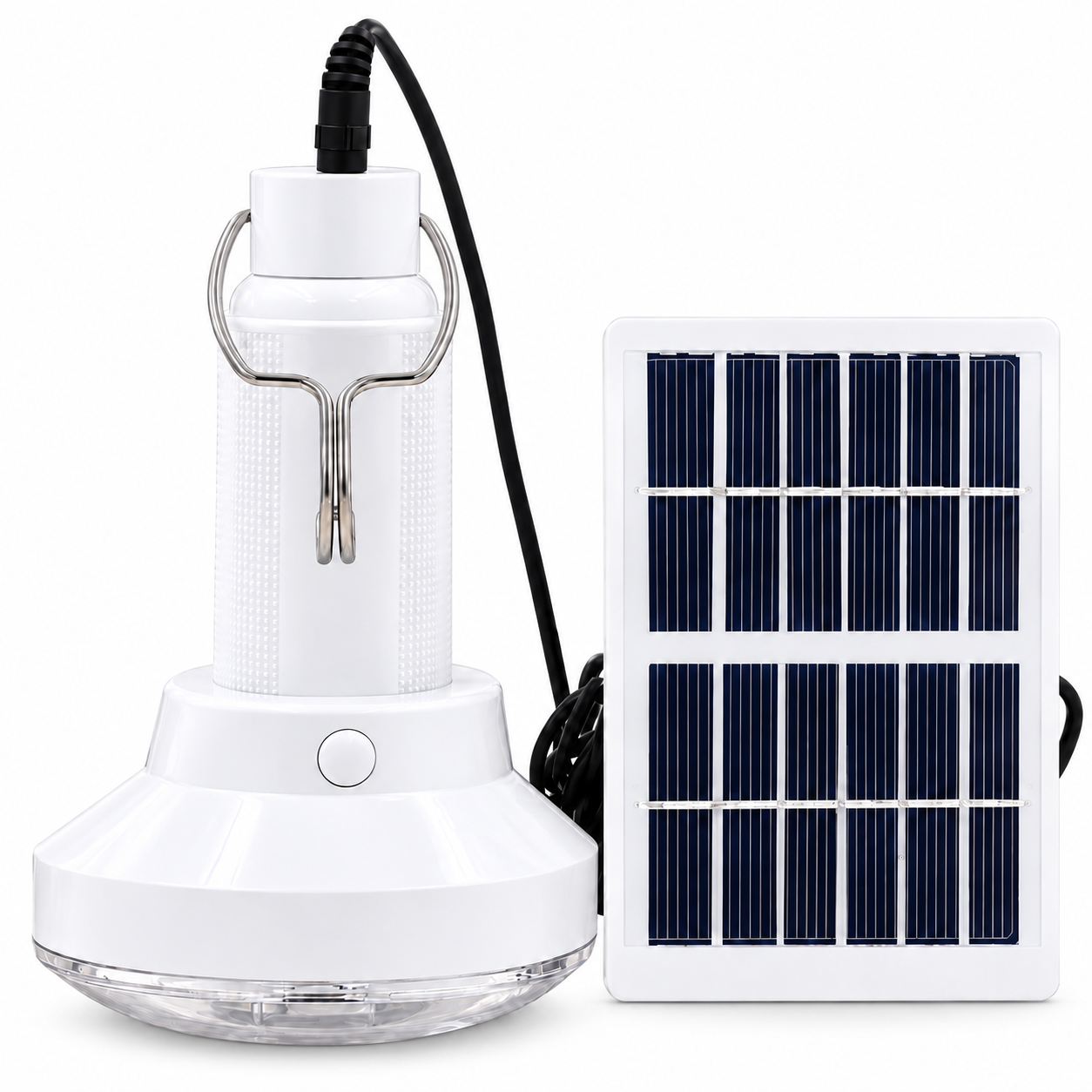 Фонарь аккумуляторный LED EP-020 900 мАч портативный с солнечной панелью для дома/кемпинга (EP-022)
