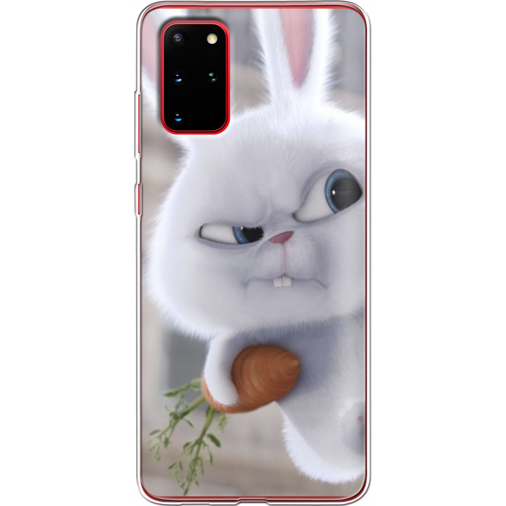 Чохол Boxface Samsung G985 Galaxy S20 Plus Rabbit Snowball Прозорий силікон (38875-up1116-38874) - фото 1