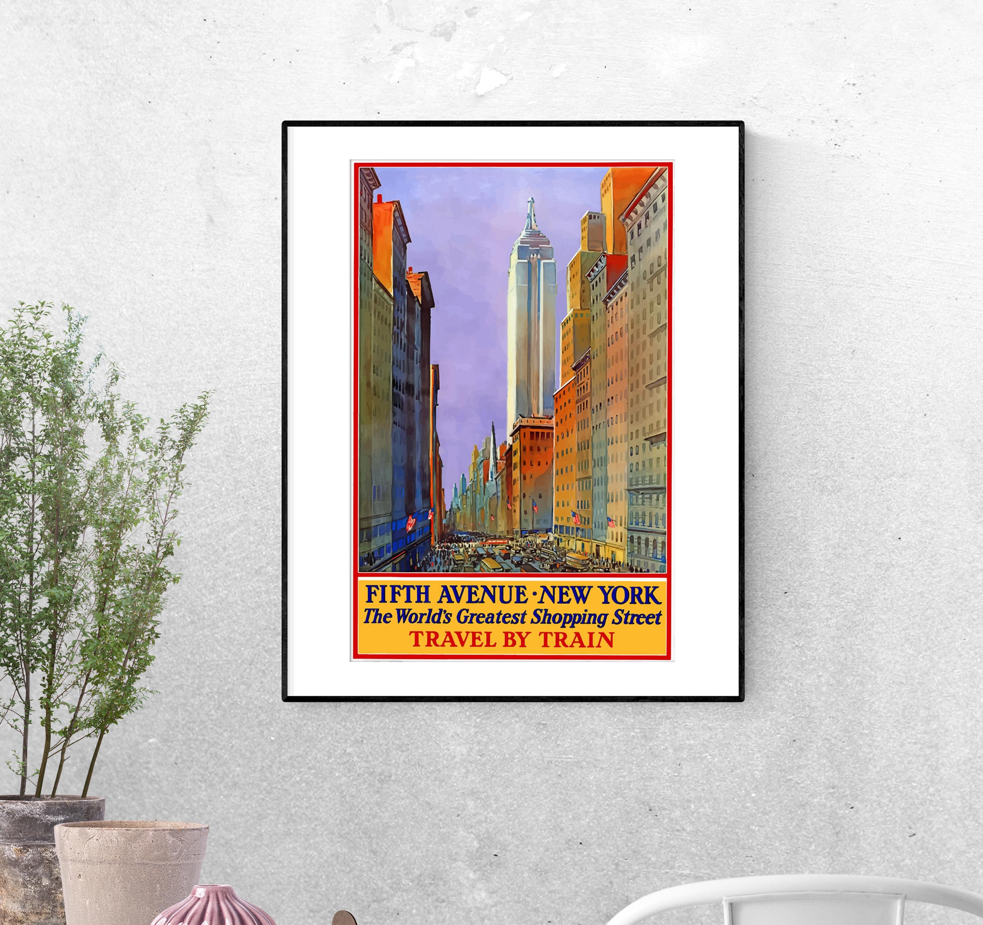 Постер Улица Нью-Йорка формат А-4