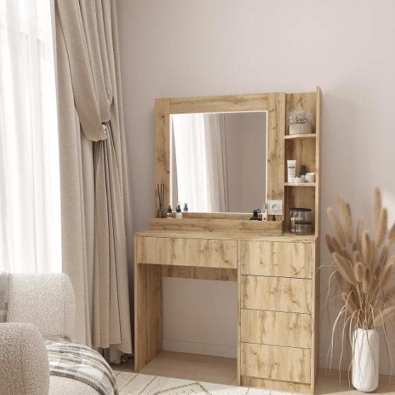 Туалетний столик New and Classic з LED підсвічуванням 1600x1000x380 мм Тахо - фото 1 Туалетний столик New and Classic з LED підсвічуванням 1600x1000x380 мм Тахо - фото 1