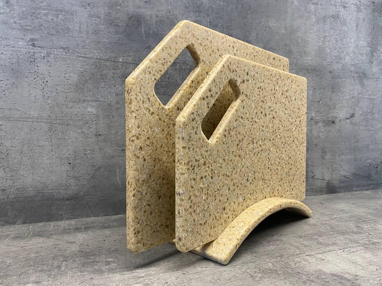 Набор кухонных досок Rattan из искусственного акрилового камня 2 шт. (23854521) - фото 3 Набор кухонных досок Rattan из искусственного акрилового камня 2 шт. (23854521) - фото 3