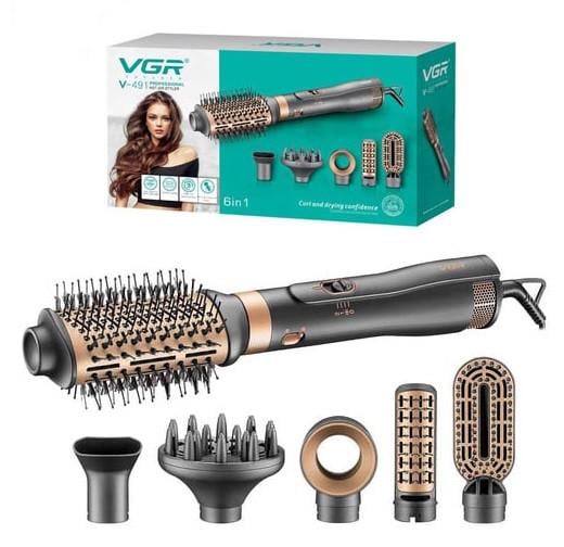 Фен-щетка для волос VGR V-491 6в1 Professional