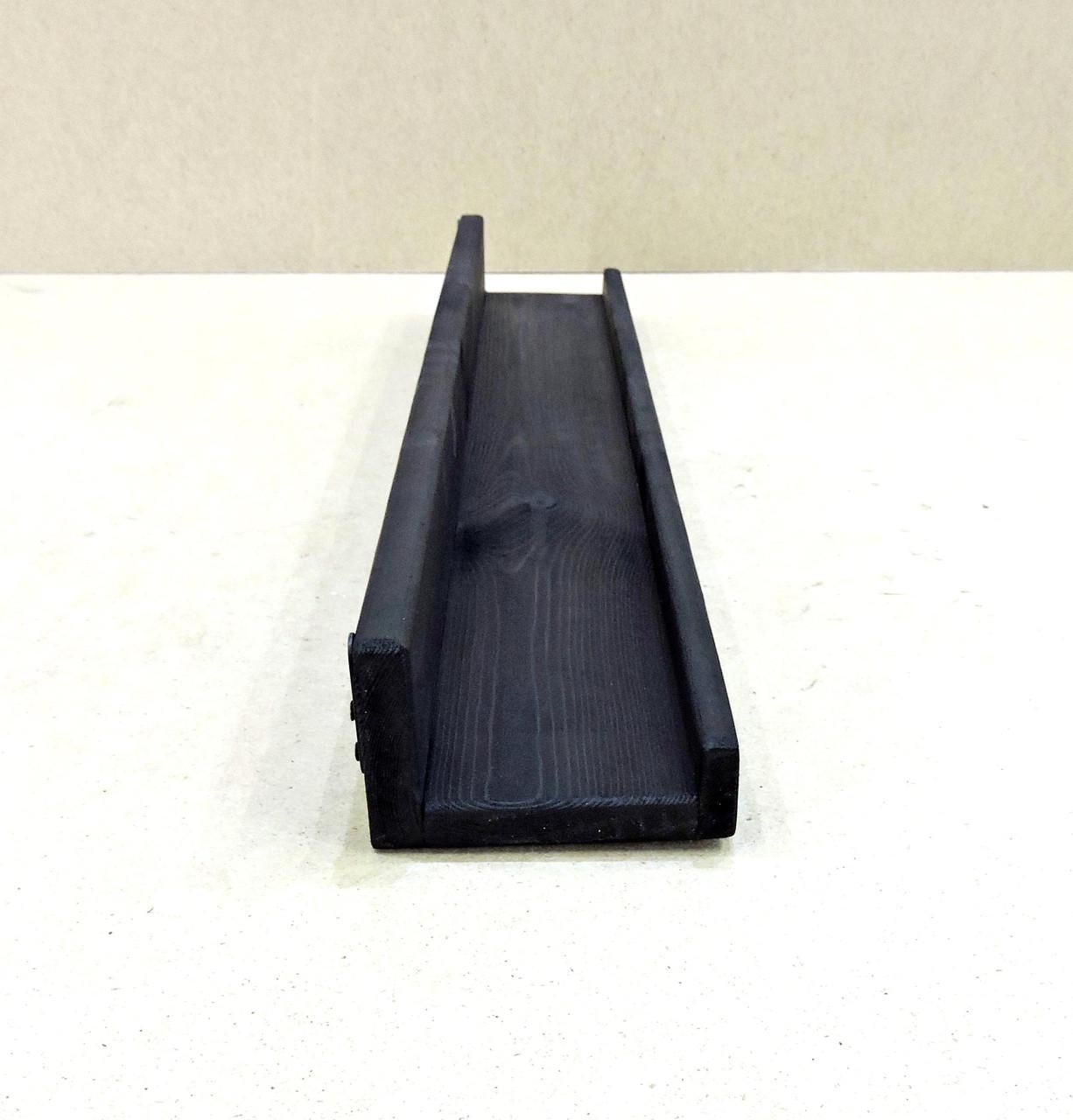 Полка настенная из дерева Хэнкок 80 см Венге (НСП-0031812)