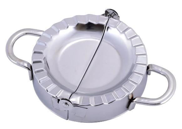 Форма для лепки вареников Kamille из нержавеющей стали 13х8,5х3 см (KM-8837)