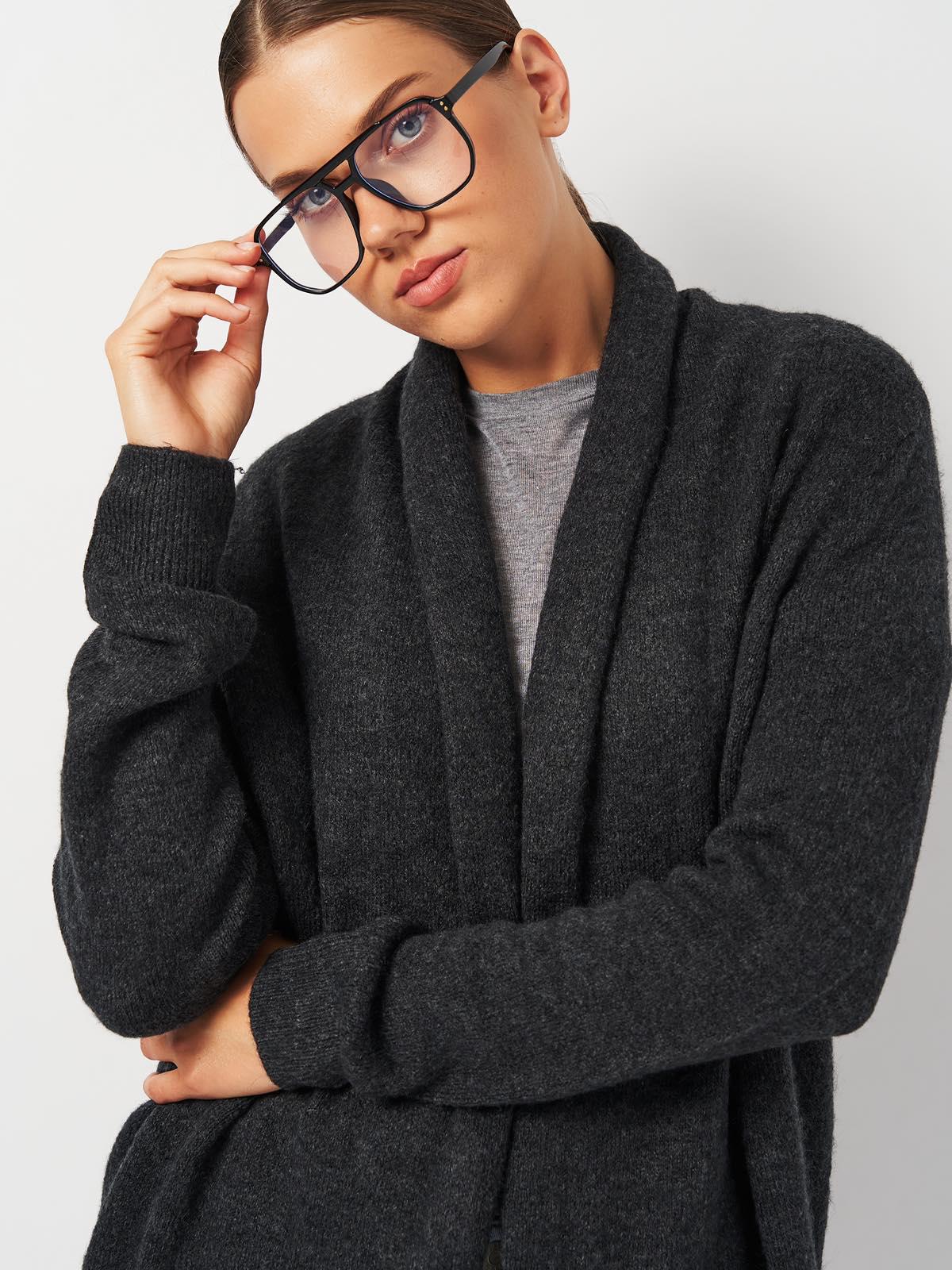 Кардиган S Темно-сірий (2080948ral) - фото 4 Кардиган S Темно-сірий (2080948ral) - фото 4