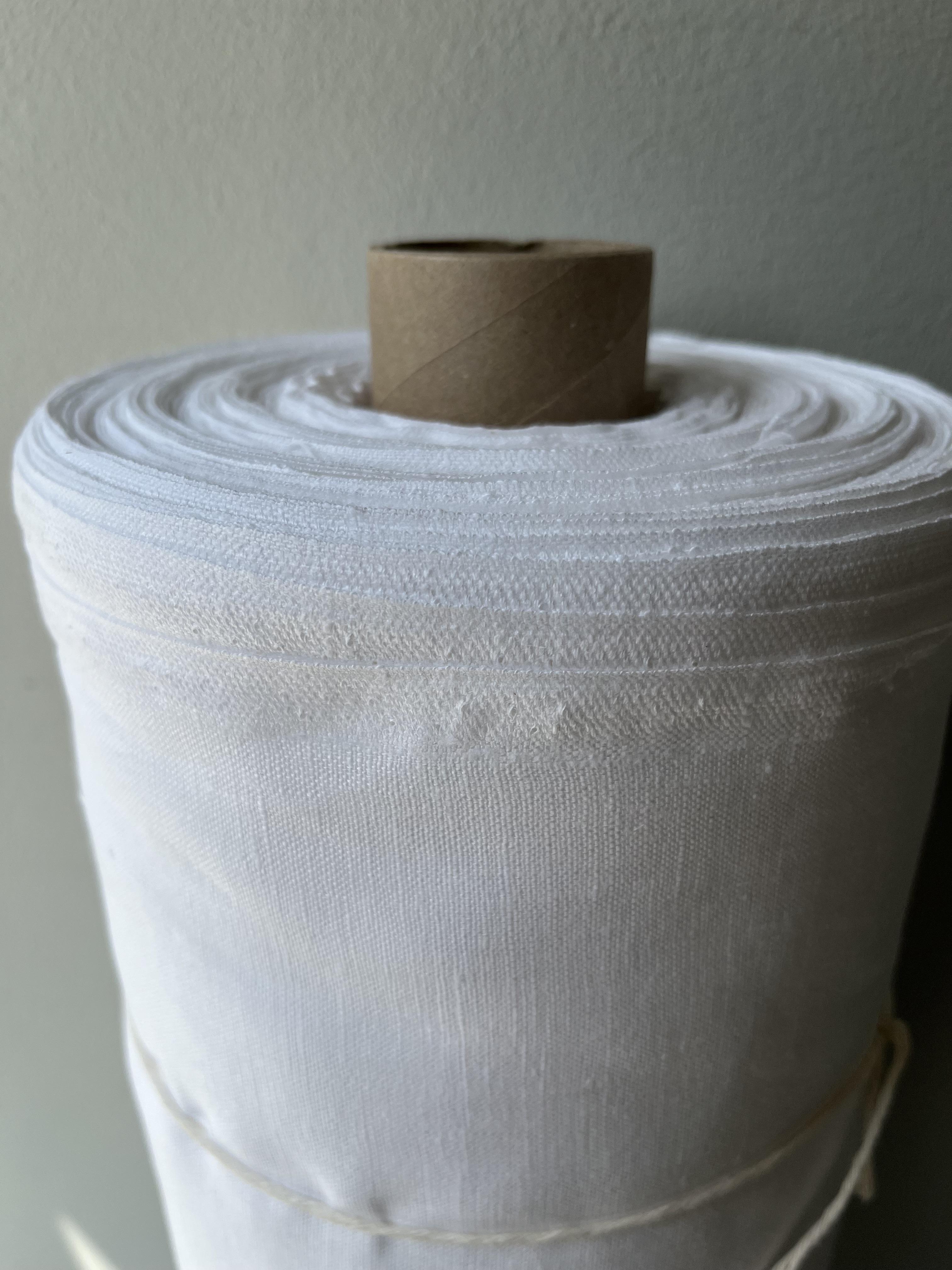 Ткань костюмная смягченная Linen Plus 100% лен 150 см 101 Белый - фото 3