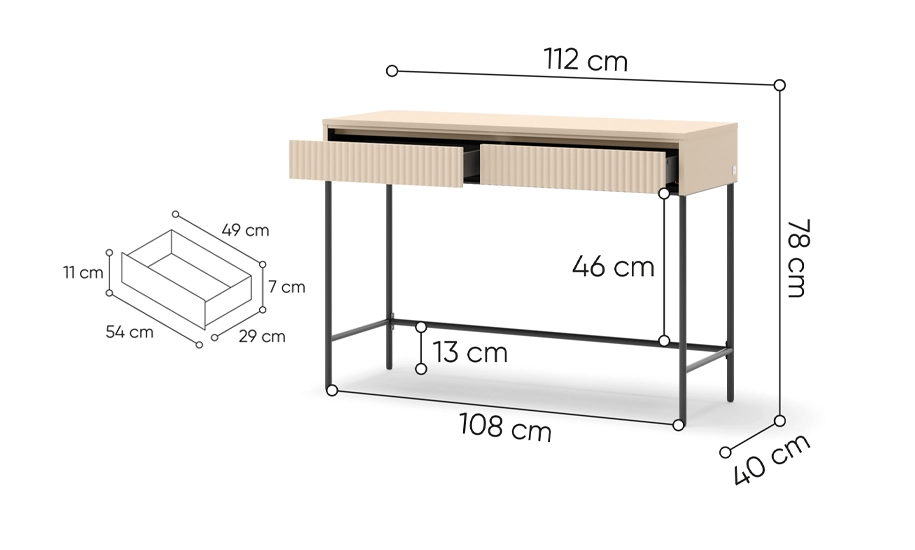 Стол туалетный 2ш Тренд - фото 5