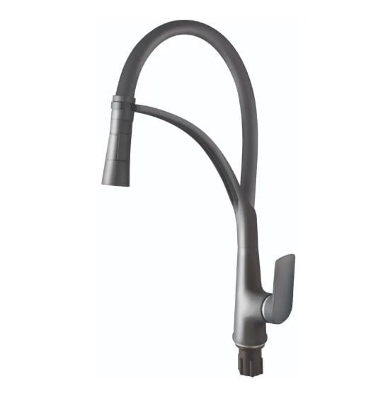 Смеситель для кухни PLAMIX Lucas-017 SET Graphite Refl Grey (PM0723)