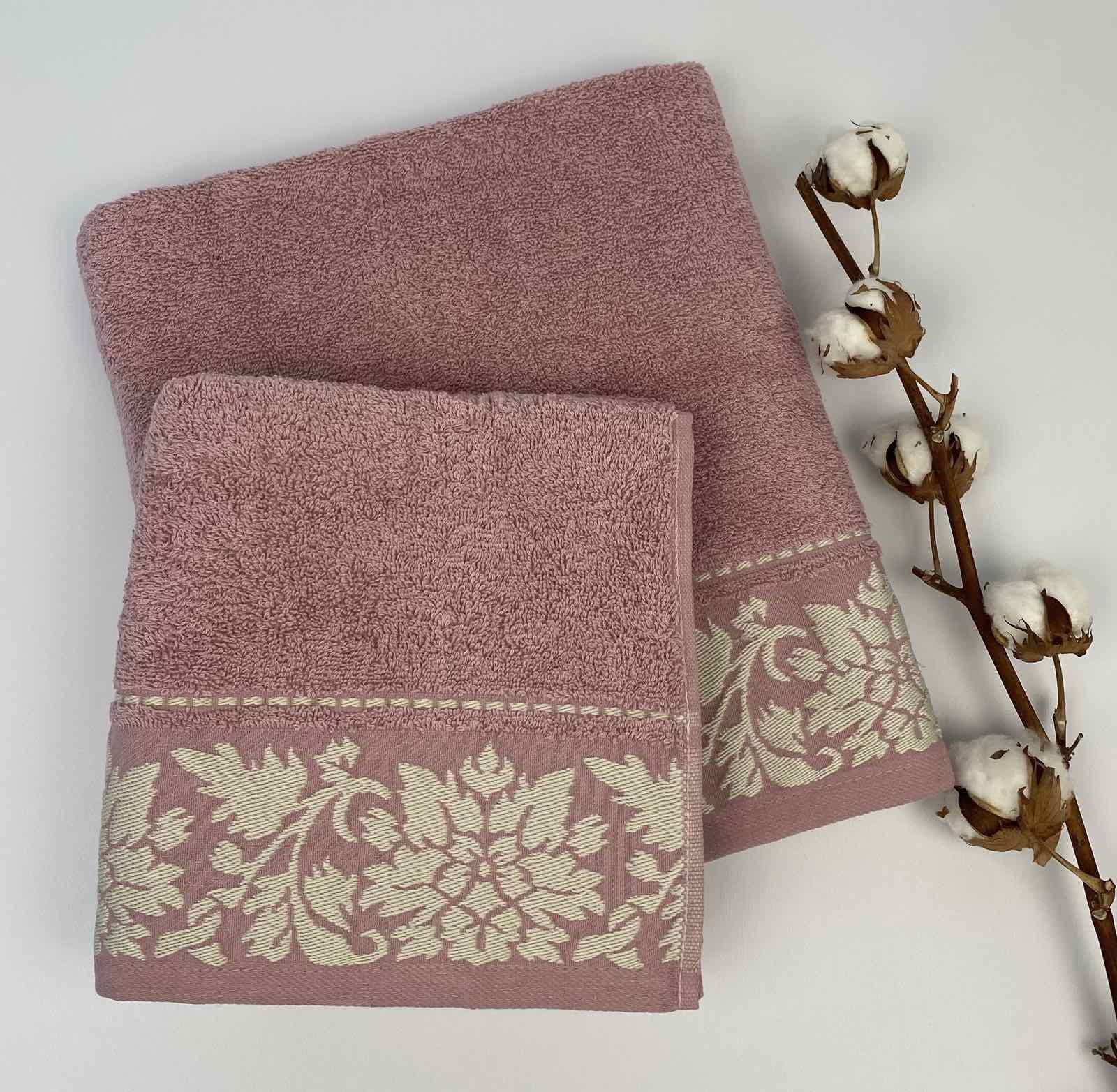 Набор полотенец Cottonize cod 105 2 шт. в фирменной коробке Розовый (CN23919)