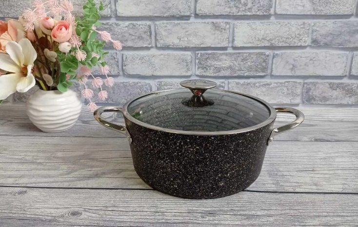 Кастрюля с крышкой OMS 3116 4,2 л Black (14391531)