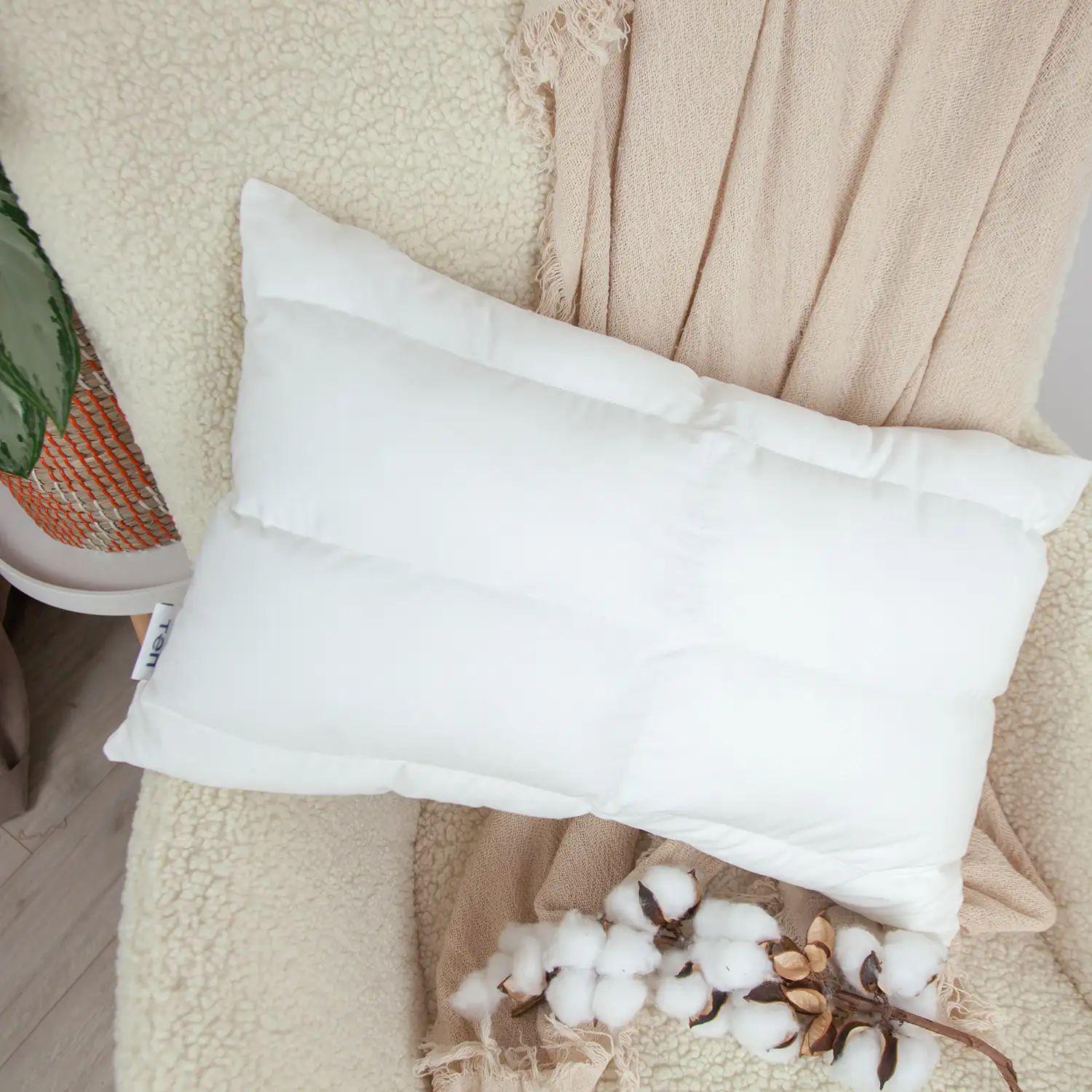 Подушка дитяча ТЕП гіпоалергенна з регулюванням висоти 40x60 см Білий (234904060)