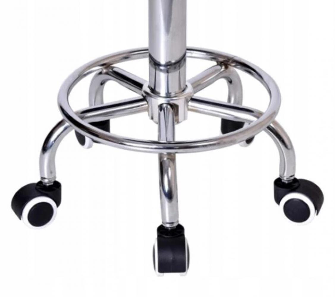 Кресло-табурет на колесах Bonro B-496 круглое из экокожи до 120 кг Черный (132-76-42300109) - фото 6 Кресло-табурет на колесах Bonro B-496 круглое из экокожи до 120 кг Черный (132-76-42300109) - фото 6