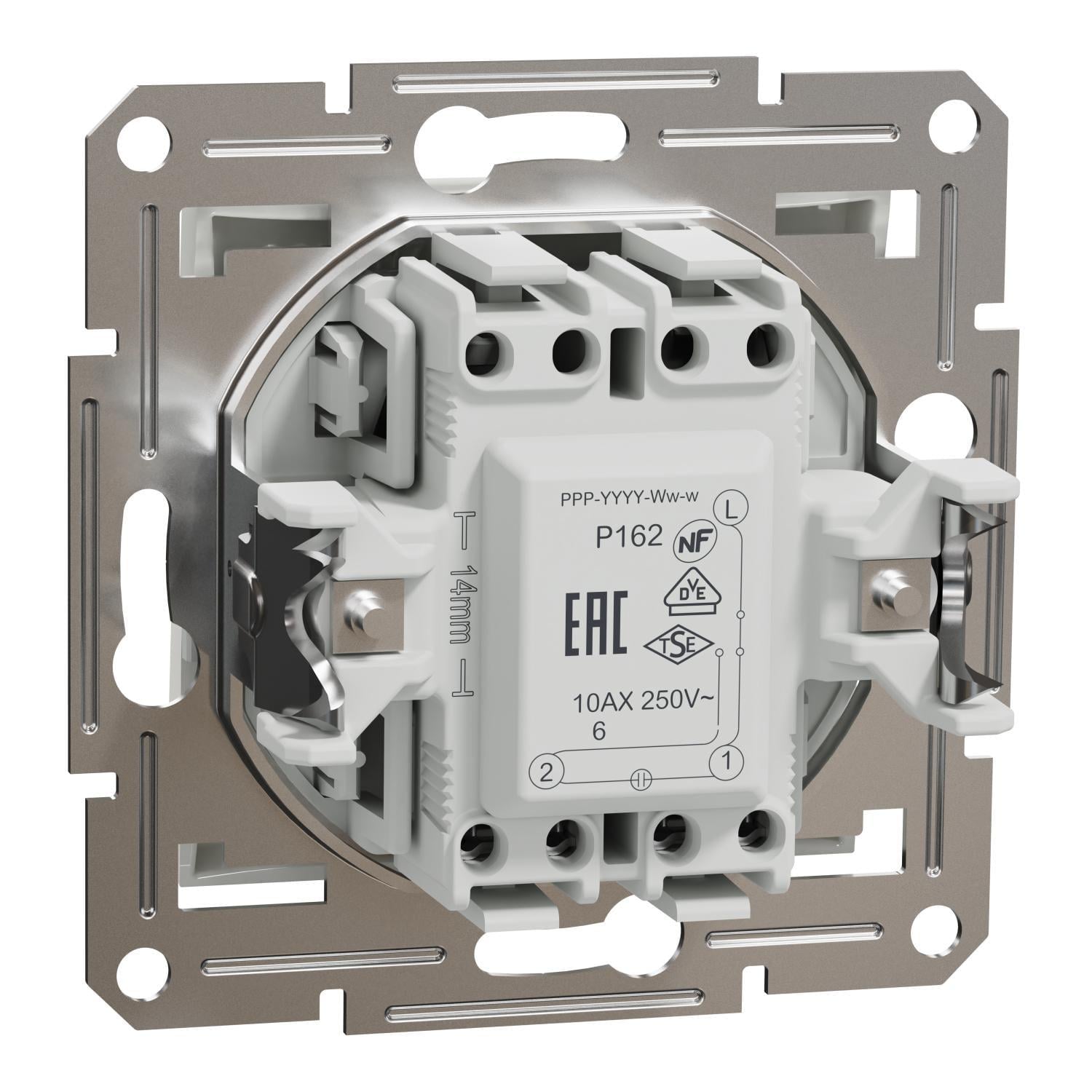 Переключатель одноклавишный Schneider Electric Asfora с подсветкой без рамки Белый (EPH1570121) Переключатель одноклавишный Schneider Electric Asfora с подсветкой без рамки Белый (EPH1570121)