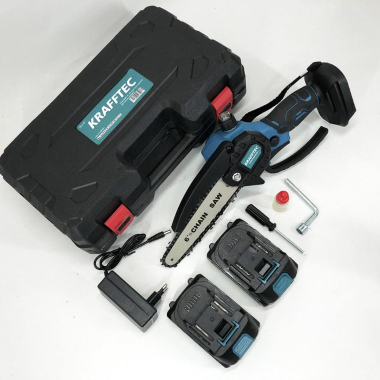 Пила акумуляторна Krafftec 36V 4 Ah 1000 Вт Black 2 х АКБ (30477310) - фото 5 Пила акумуляторна Krafftec 36V 4 Ah 1000 Вт Black 2 х АКБ (30477310) - фото 5