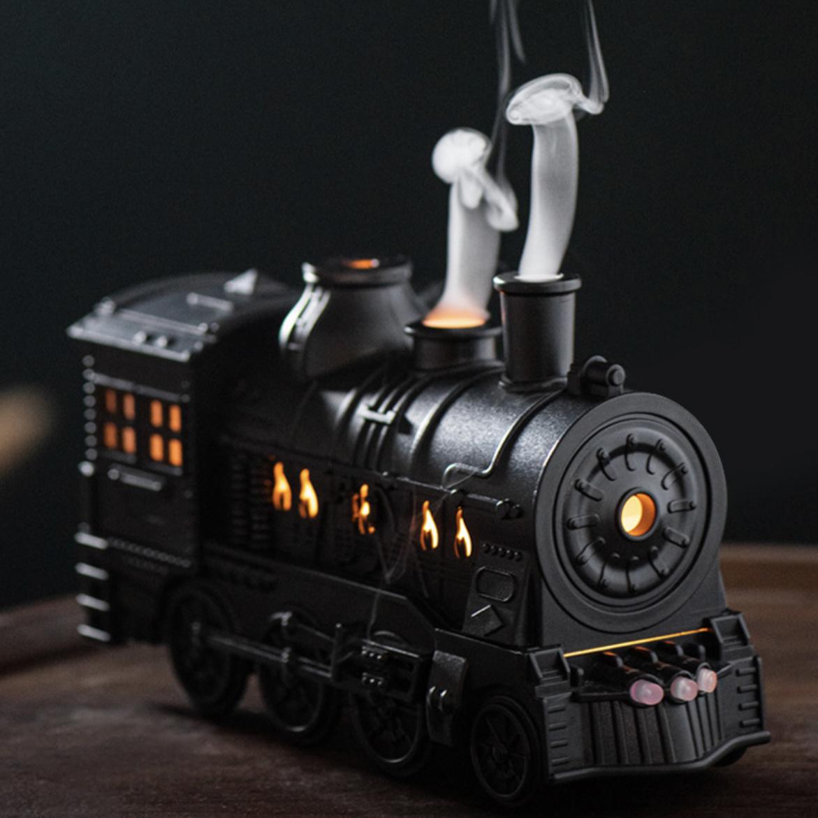 Аромадифузор-зволожувач із нічником TrainDiffuser Паровоз 3в1 Чорний (2736) - фото 3