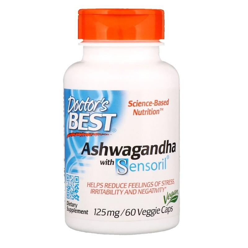 Антидепрессант Doctor's Best Ashwagandha with Sensoril 125 мг 60 капсул