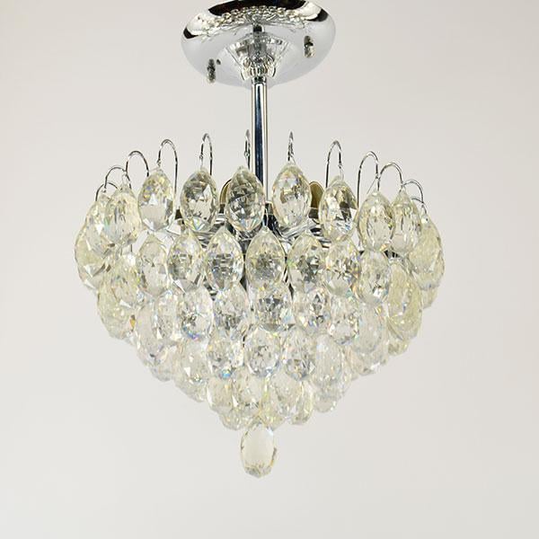 Люстри з хрусталиками 50186/6 CR/WT на 6 ламп хромована (31424461)
