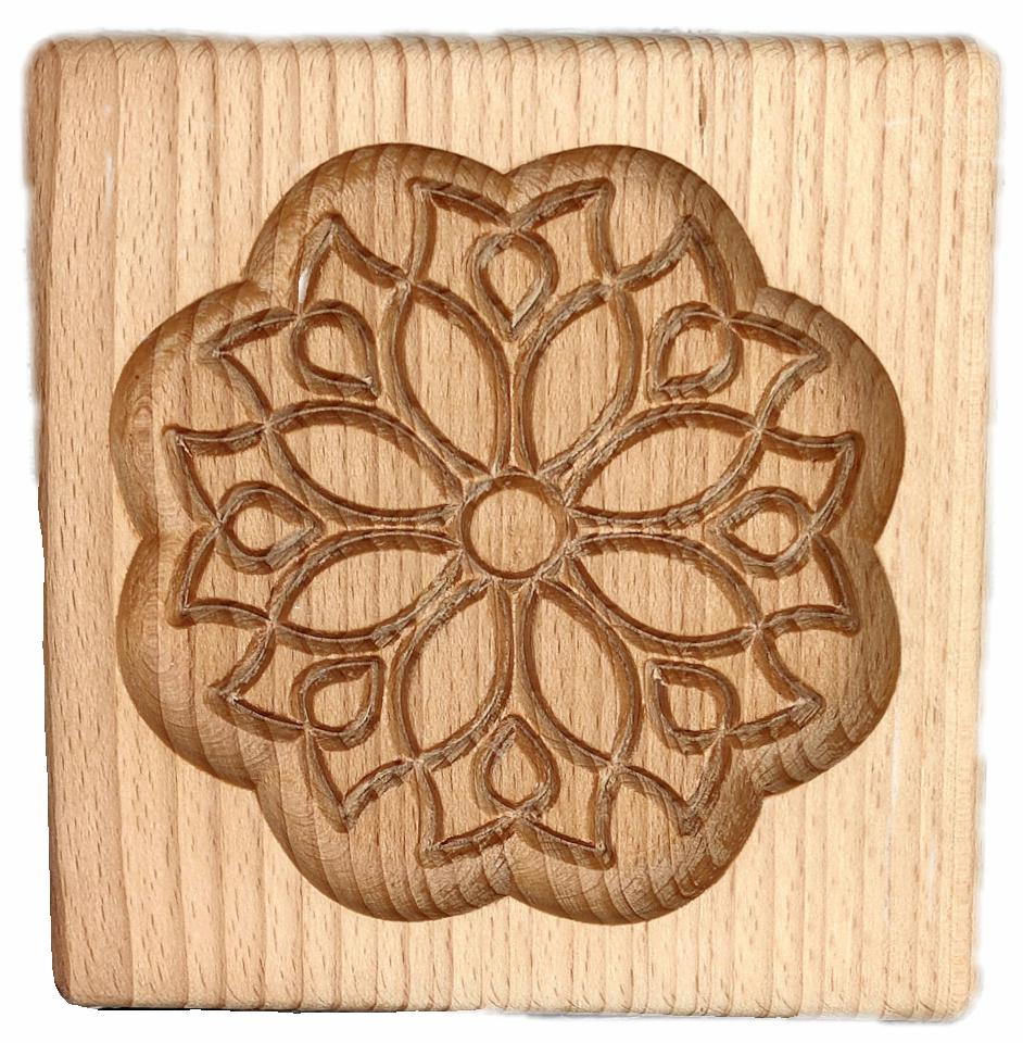 Форма для пряника Узор №3 Хризантема 13,5х14х2 см (2933)