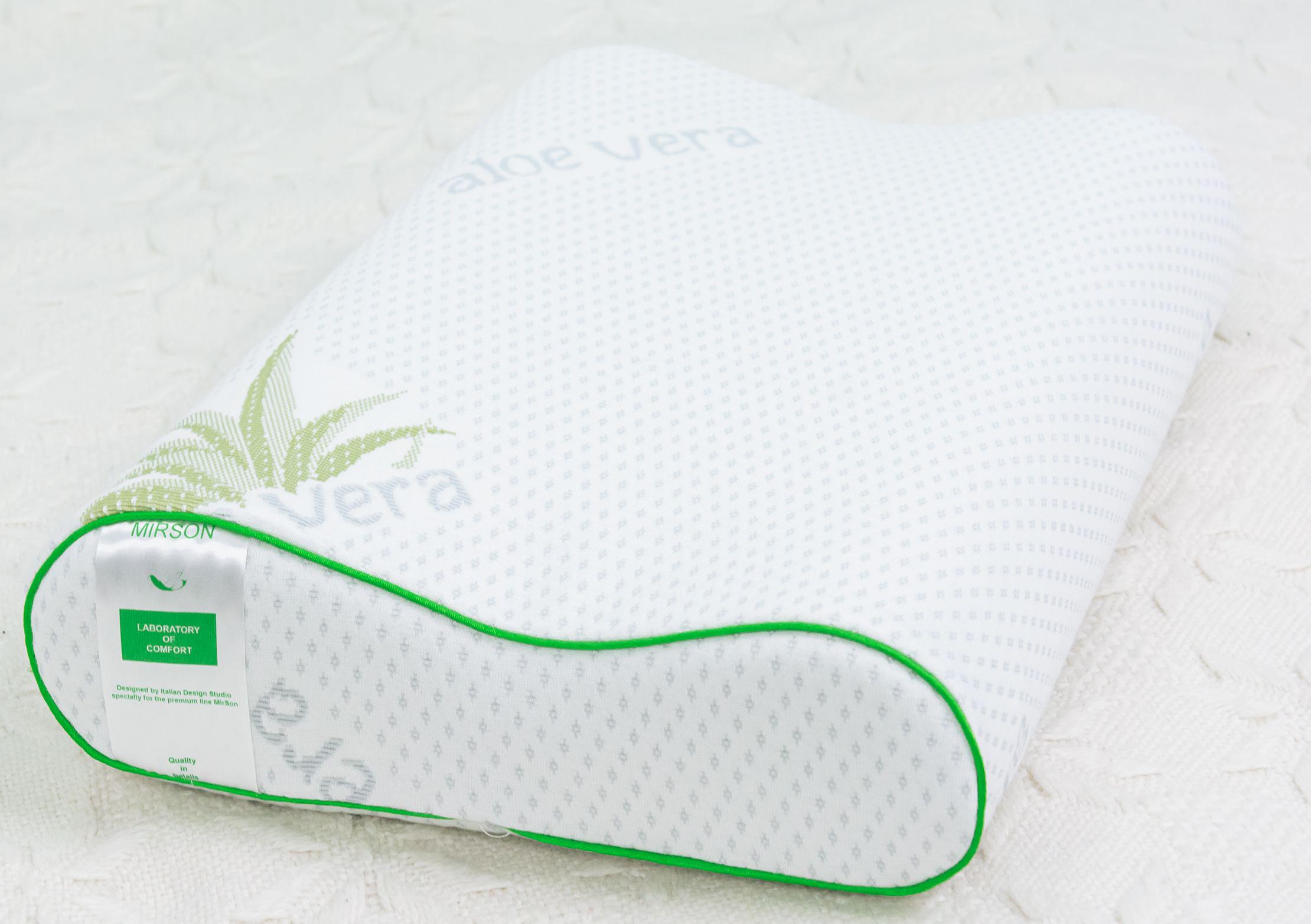 Подушка ортопедическая MirSon №6101 Green nature Dorotea 49х32х10,5 см (2200003262551)