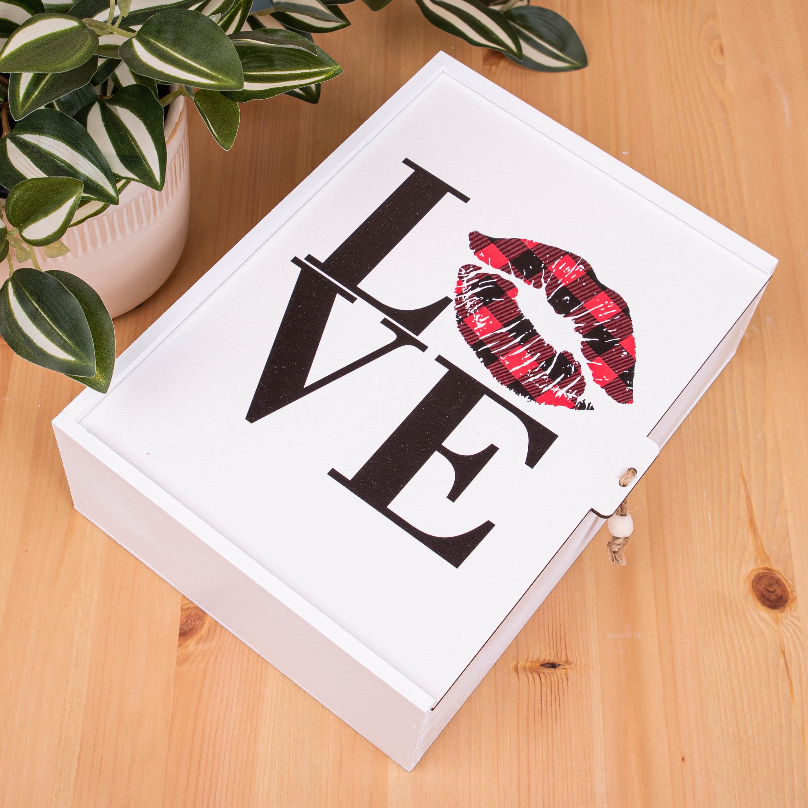 Коробка подарочная деревянная Love S (3612-55)