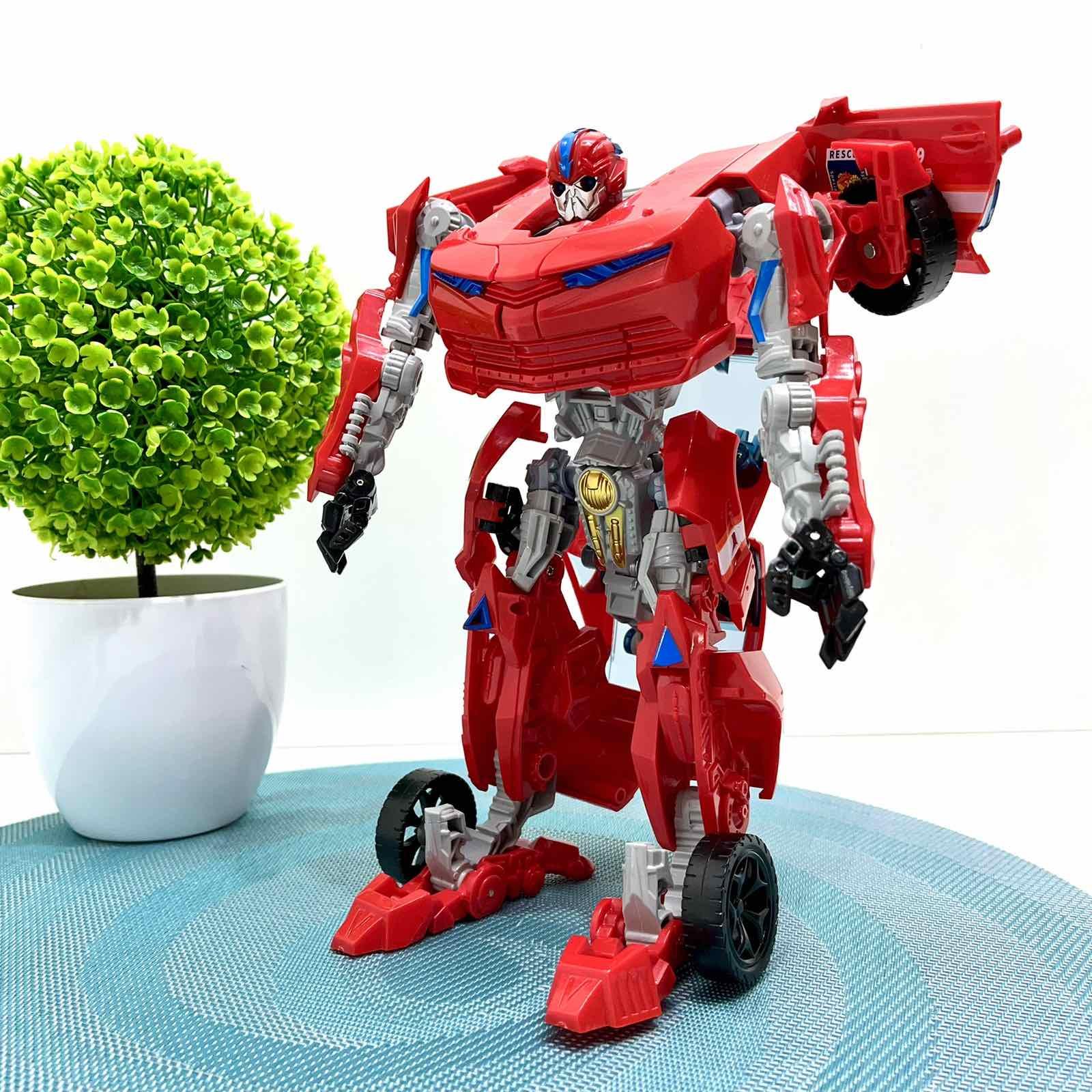 Робот-трансформер машинка с аксессуарами 24 см Красный (JJ707A-BC) Робот-трансформер машинка с аксессуарами 24 см Красный (JJ707A-BC)