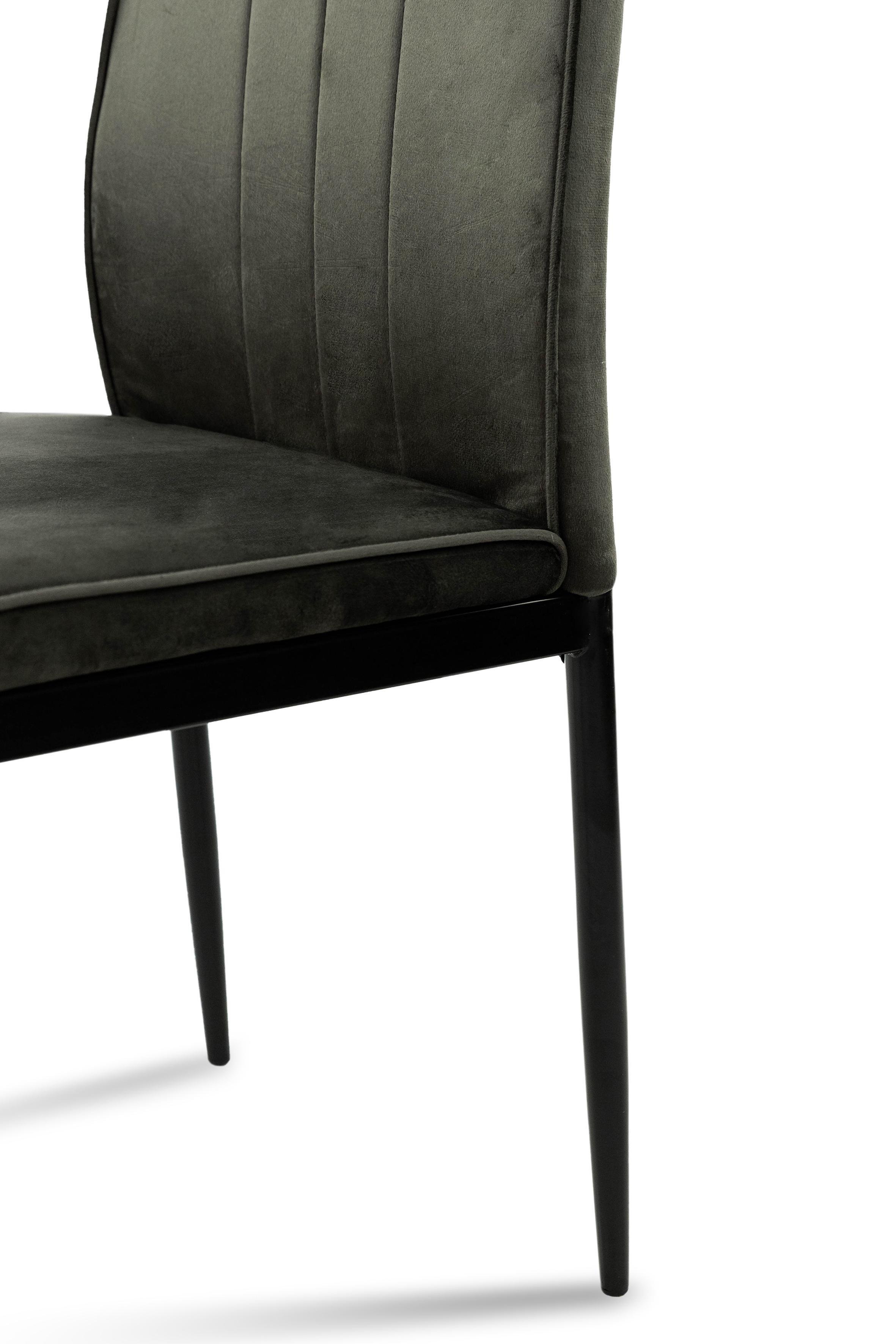 Стілець для кухні та вітальні ГРЕЙС Річь 410х970х400 мм Чорний/Графітовий (GAА0056270) - фото 5 Стілець для кухні та вітальні ГРЕЙС Річь 410х970х400 мм Чорний/Графітовий (GAА0056270) - фото 5