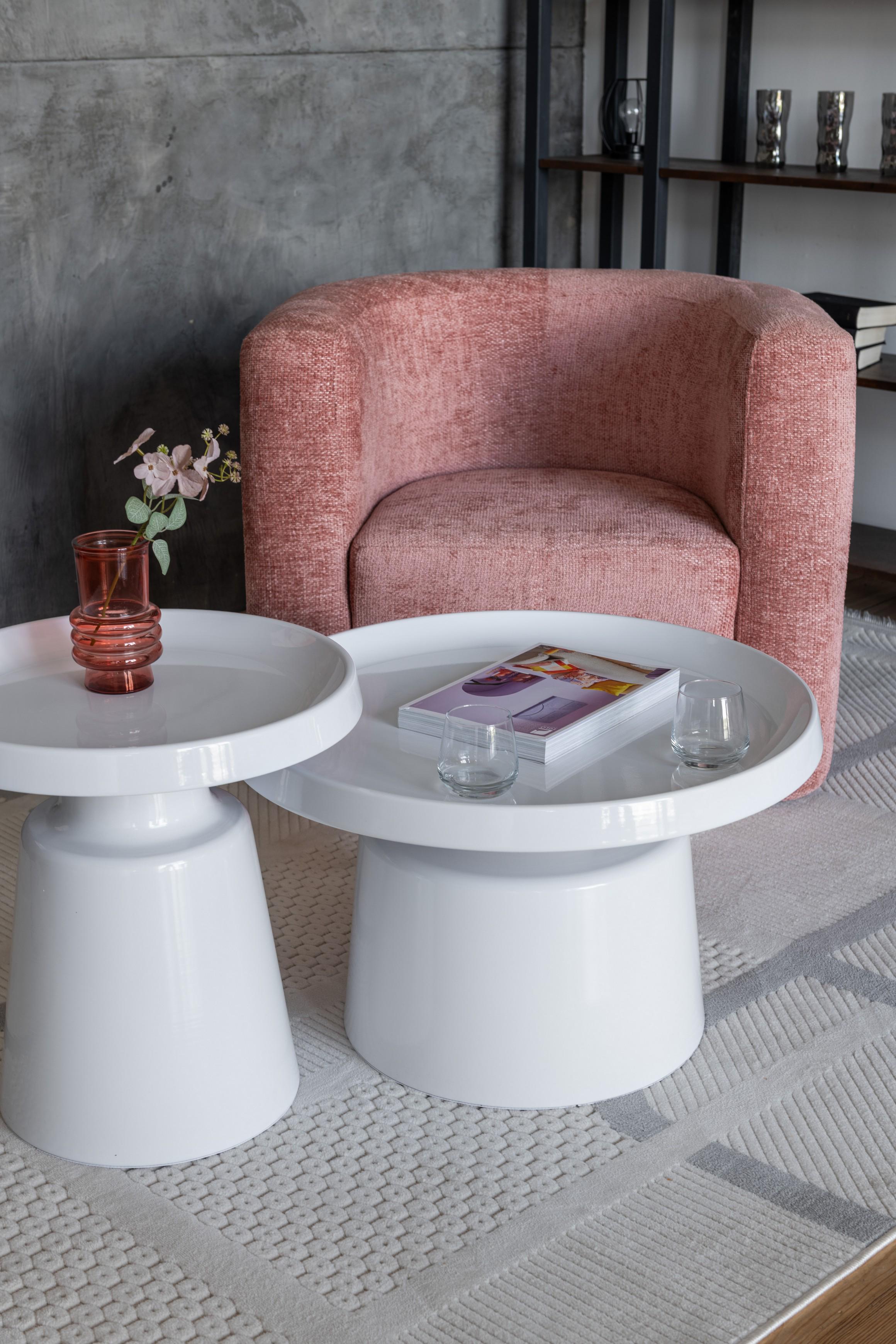 Комплект журнальных столов Vetro Бенито 700х480 мм/500х390 мм 2 шт. Белый/Белый (СТ-45) - фото 8 Комплект журнальных столов Vetro Бенито 700х480 мм/500х390 мм 2 шт. Белый/Белый (СТ-45) - фото 8