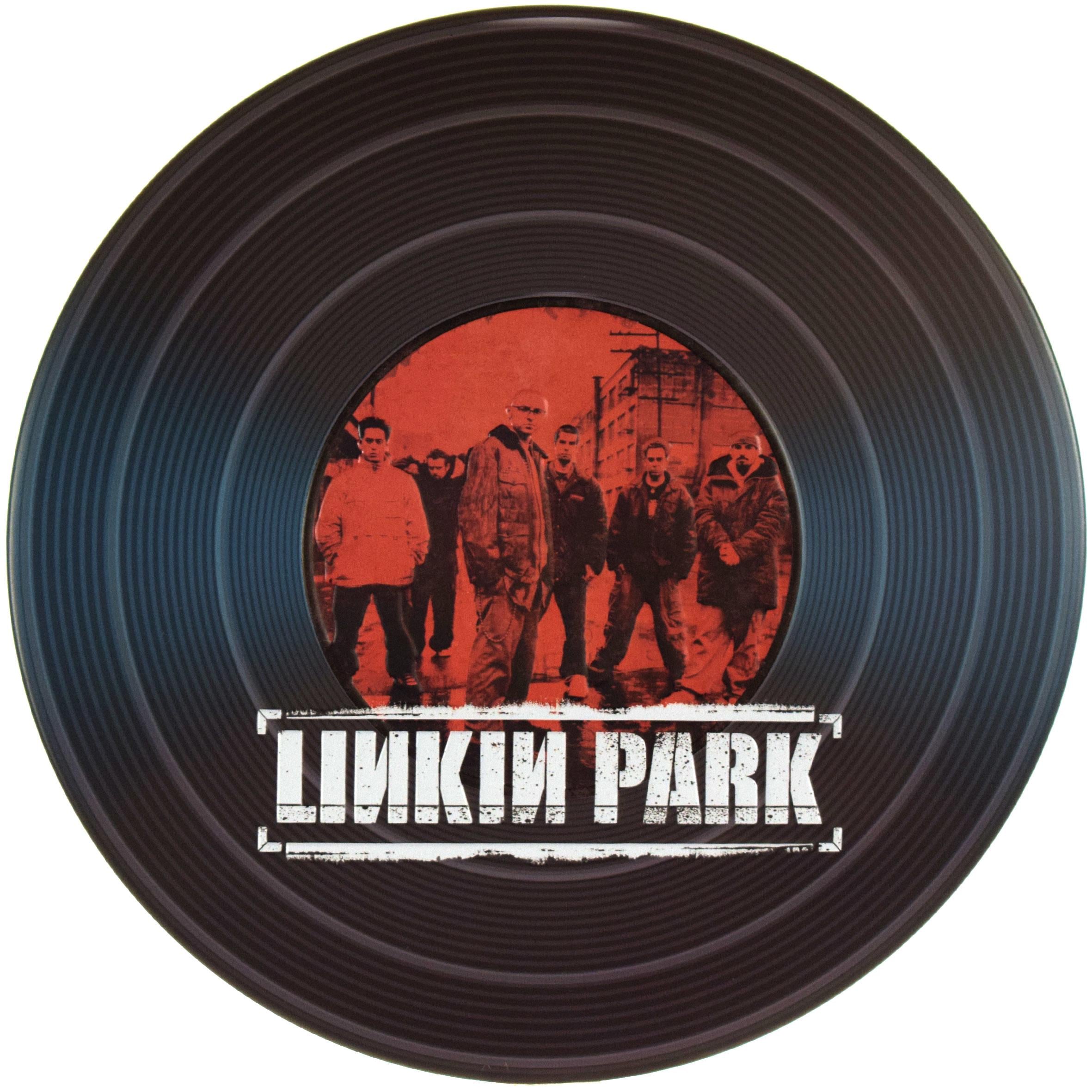 Табличка металлическая Linkin Park круглая 30 см Табличка металлическая Linkin Park круглая 30 см
