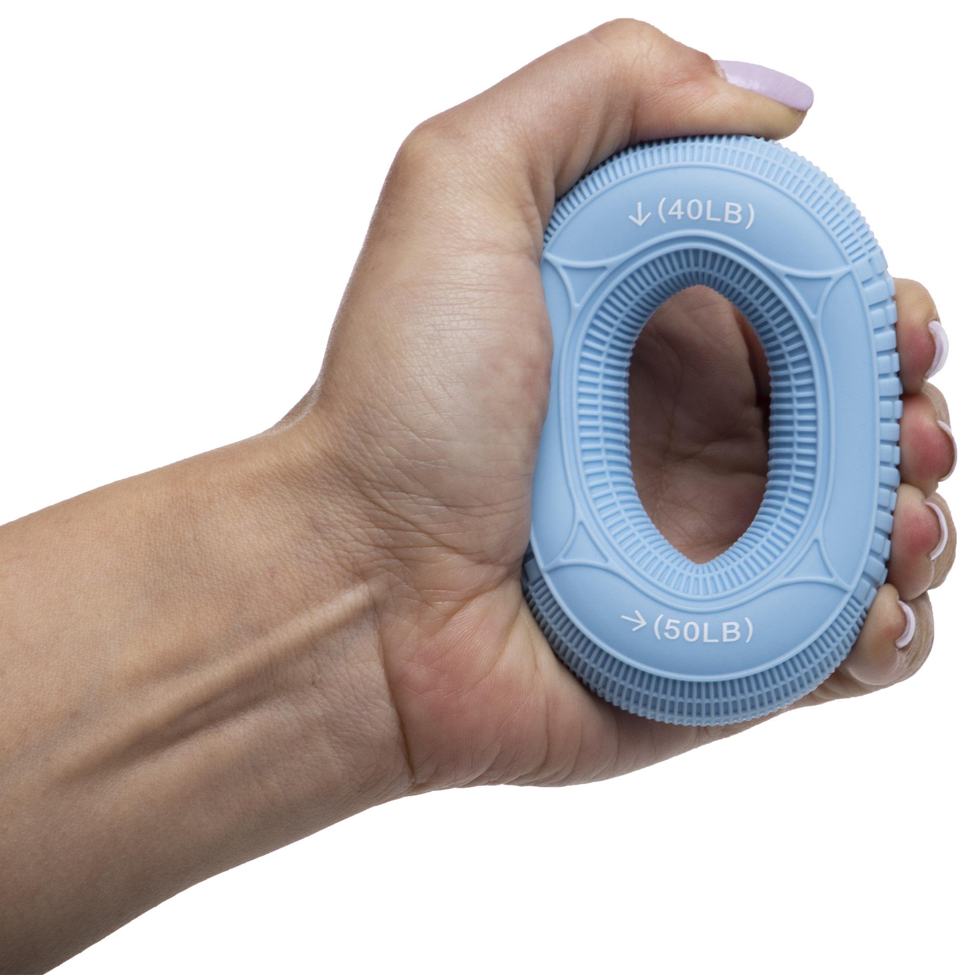Еспандер кистьовий JELLO FI-8558 Кільце навантаження 40LB-50LB Синій - фото 4