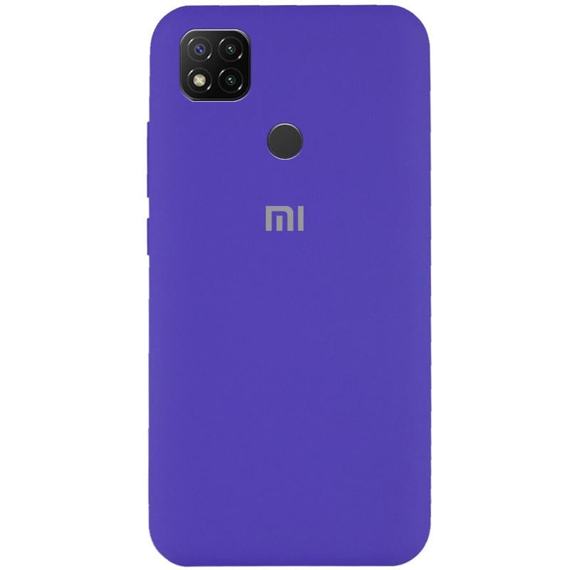 Чехол Silicone Cover Full Protective (AA) для Xiaomi Redmi 9C Фиолетовый/Purple