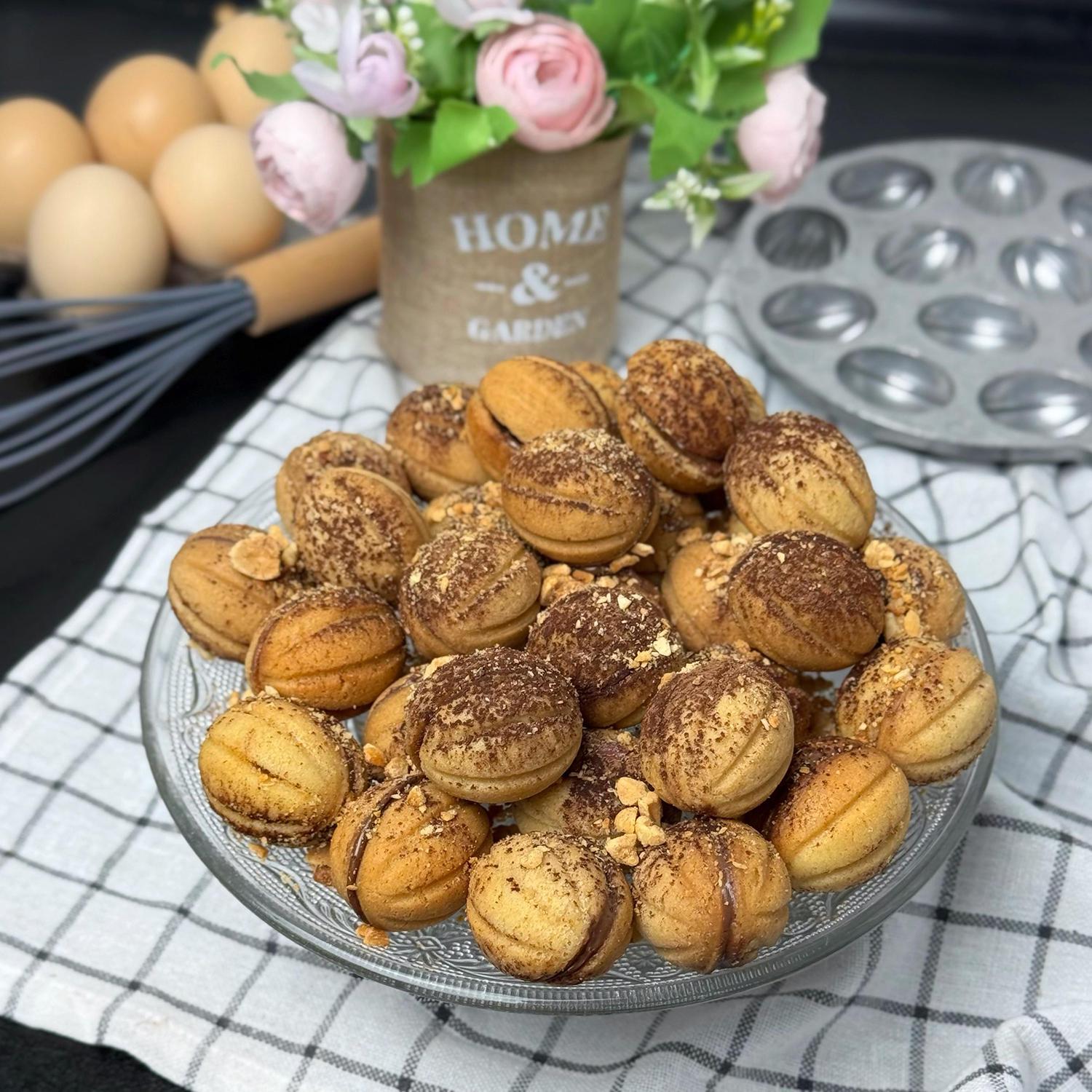 Форма для выпекания орешков ХЕАЗ на 12 половинок орехов со съемными ручками (87441) - фото 47 Форма для выпекания орешков ХЕАЗ на 12 половинок орехов со съемными ручками (87441) - фото 47