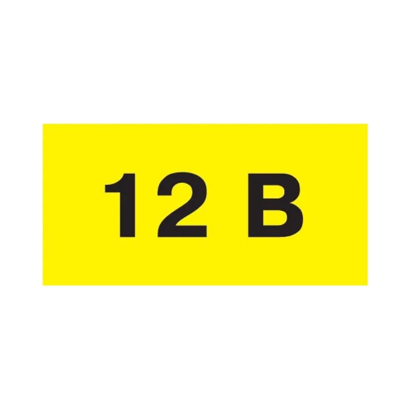 Етикетка самоклеюча E.NEXT e.sticker.voltage.12.2 знак 12V 90x38 мм на аркуші 26 шт. Жовтий (s053309)