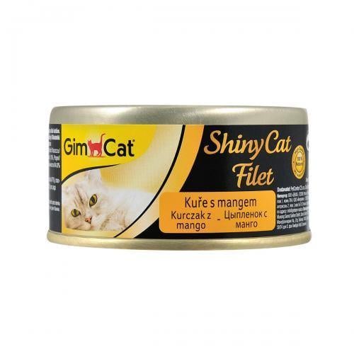 Корм вологий для кішок GimCat Shiny Cat Filet курка та манго 70 г