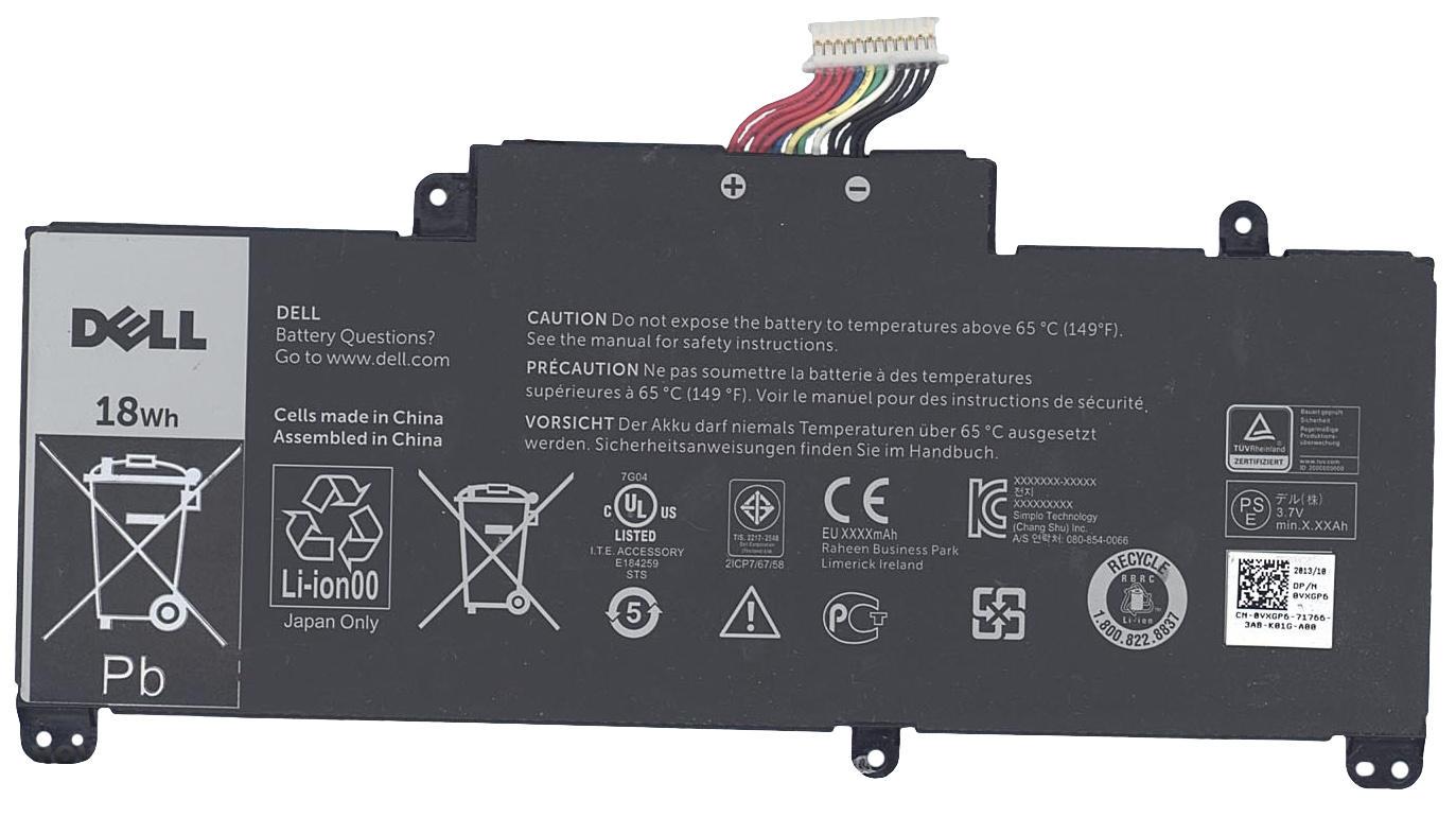 Аккумулятор для планшета Dell VXGP6 Venue 8 Pro 5830 3,7V 4860 mAh Black