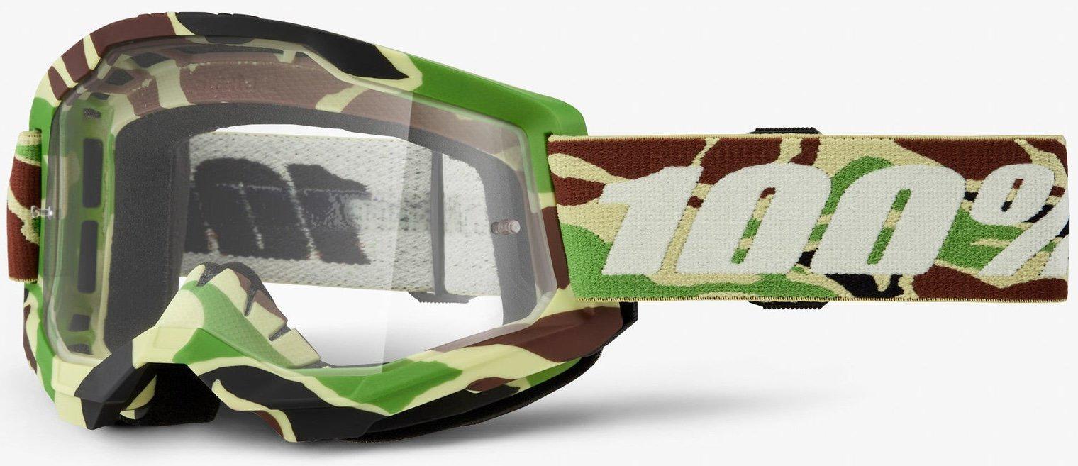 Мотоокуляри 100% STRATA 2 Goggle War Camo/Clear Lens (34645)