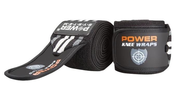 Бинти на коліна Power System PS-3700 Knee Wraps пара Grey/Black (A-012093) Бинти на коліна Power System PS-3700 Knee Wraps пара Grey/Black (A-012093)
