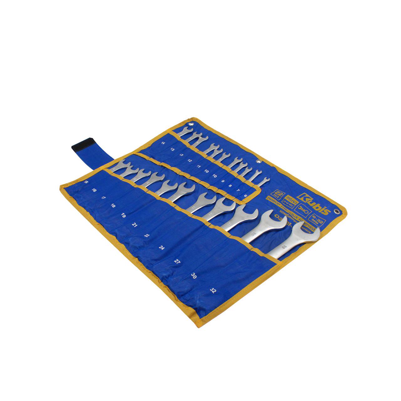 Набор ключей комбинированного Kubis 31CrV3 22 шт. (03-01-1022) - фото 2 Набор ключей комбинированного Kubis 31CrV3 22 шт. (03-01-1022) - фото 2