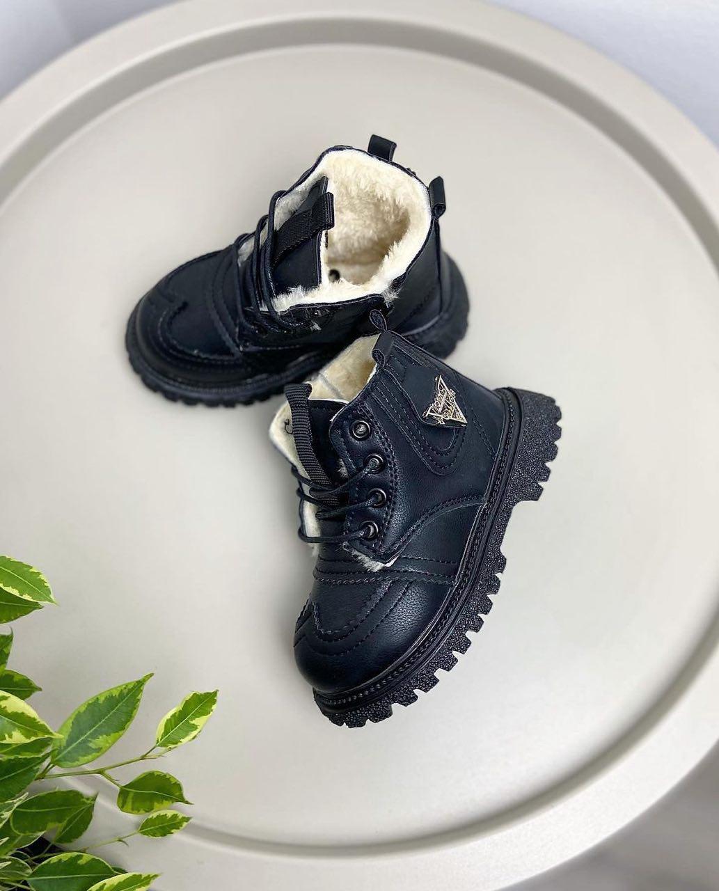 Ботинки детские зимние р. 21 Черный (669) - фото 3