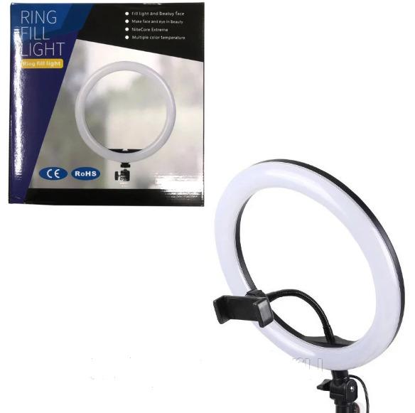 Кільцева лампа Ring Fill Light SL300 USB 30 см з кріпленням телефону + Bluetooth пульт + штатив 2 м - фото 6