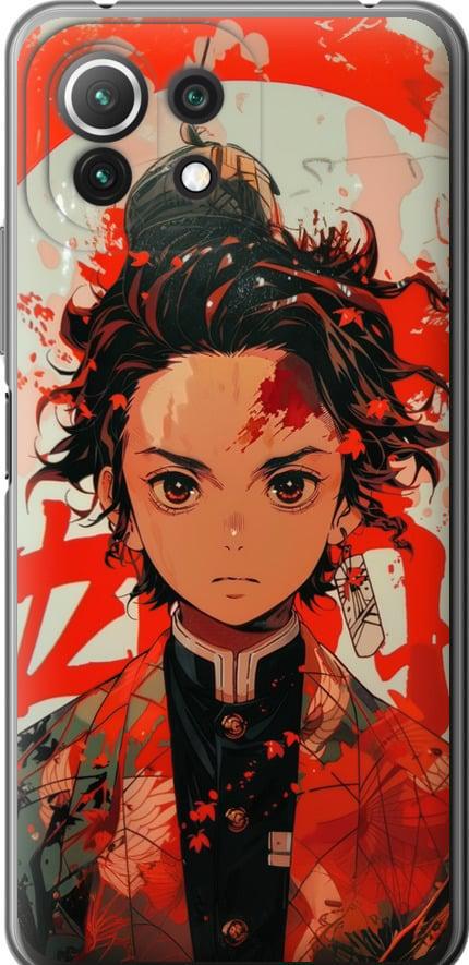 Чехол на Xiaomi Mi 11 Lite Тандзиро Камадо (6131u-2281-42517)