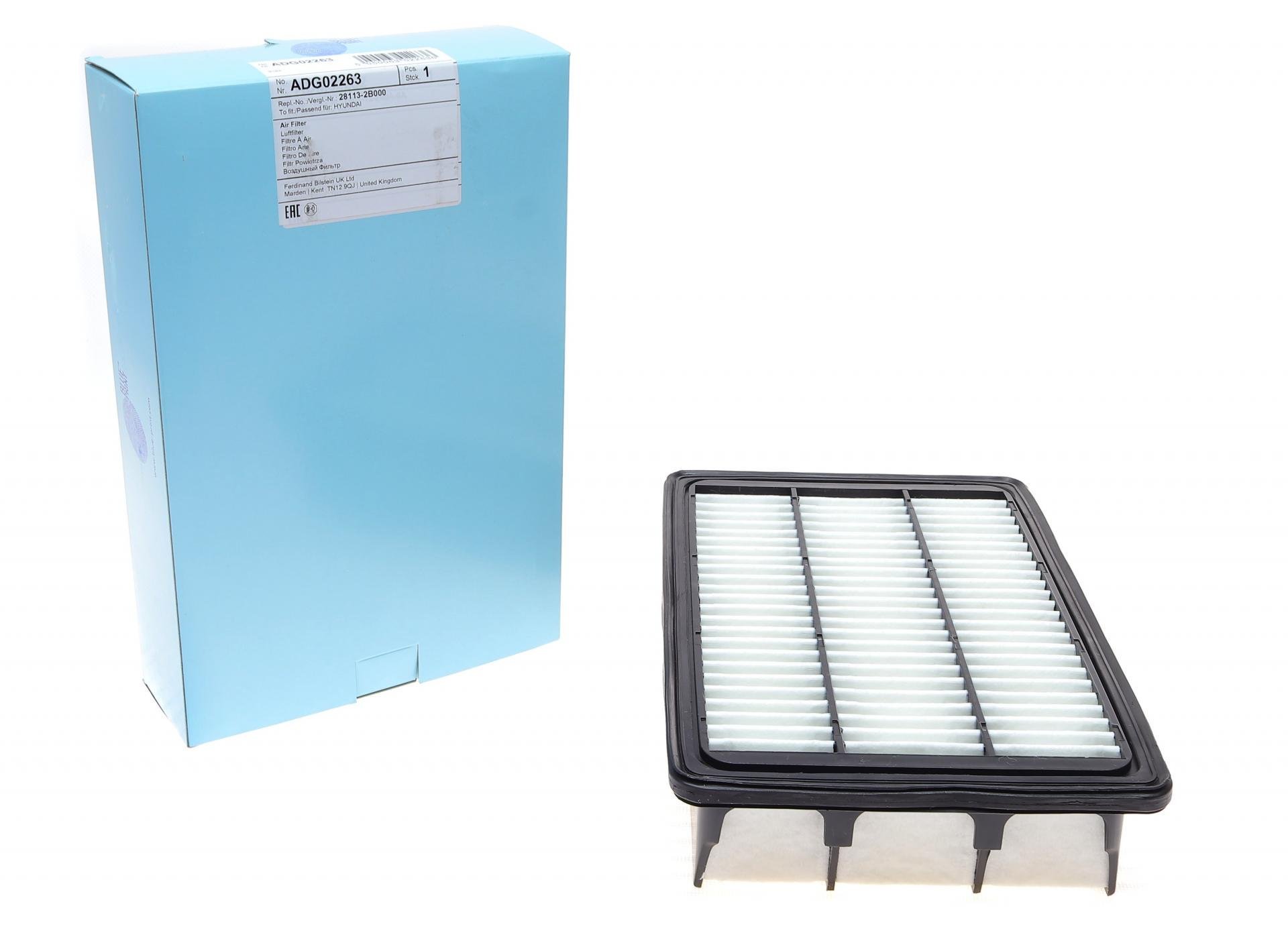 Фильтр воздушный BLUE PRINT для Hyundai Santa Fe 2,2CRDi/2,7V6 06-12 (ADG02263)